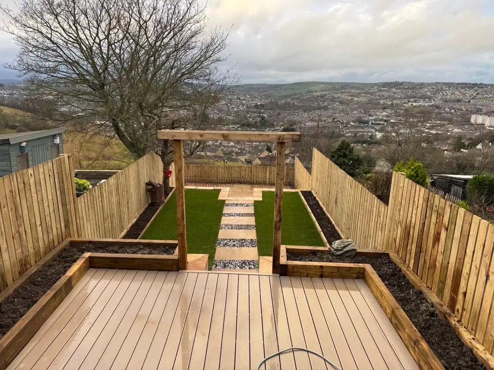 Beautifully landscaped garden overlooking Colne